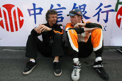 Jan Lammers en Robert Doornbos samen in A1 GP